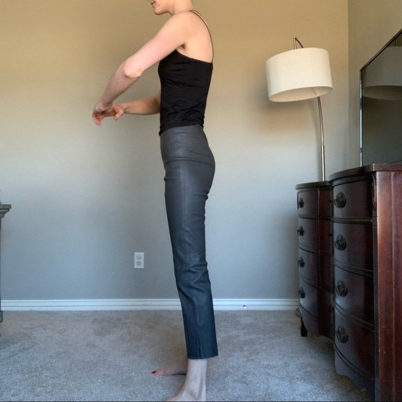 Leather Crop Pants - Picture 5 of 11